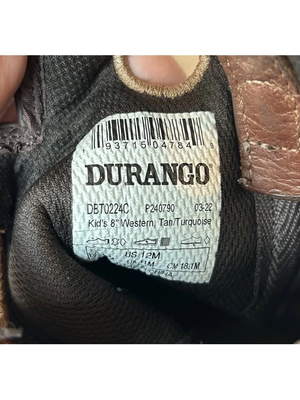 Kids Durango Western Cowboy Boots - Youth Pull-On Style